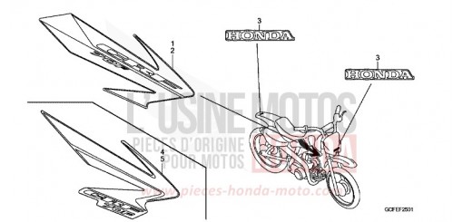 RAYURE/MARQUE (CRF70F6/7) CRF70F6 de 2006